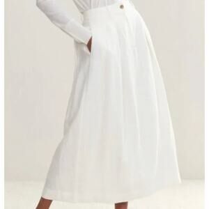 Jenni Kayne Annabel White Midi Skirt